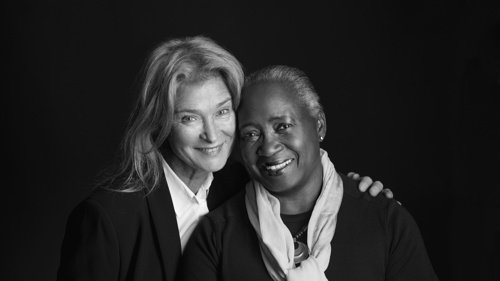 Foto på Barbara Hendricks och Lena Endre.