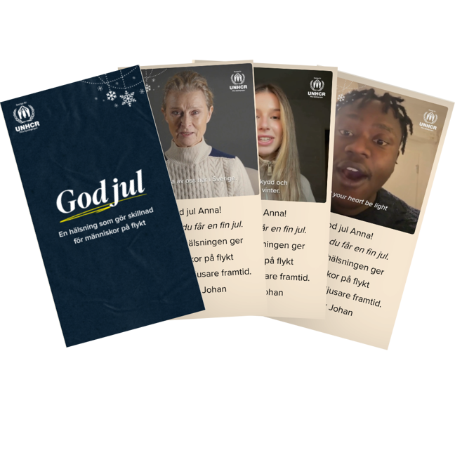 Skänk en julgåva med en speciell hälsning i år.