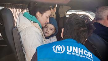UNHCR på plats och hjälper till