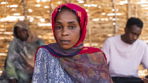 Afrah är en av miljontals sudaneser som sökt skydd i Tchad, Sudans grannland.