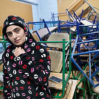 Saada befinner sig på flykt i Libanon.