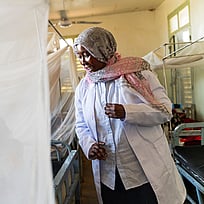 Foto på en kvinnlig psykiatriker från Sudan.