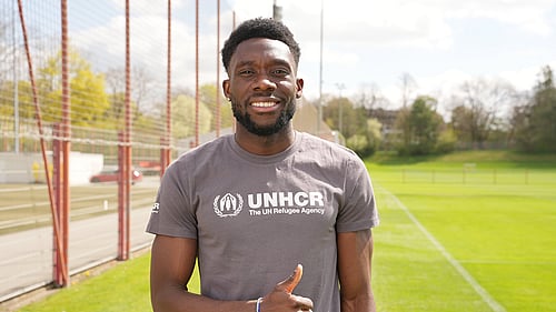 Foto på fotbollsspelaren Alphonso Davies