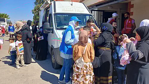 UNHCR är på plats vid gränsen.