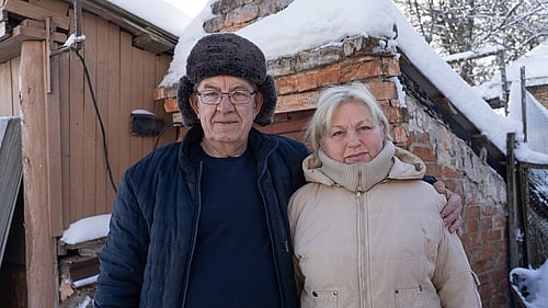 Foto på ett Ukrainskt par