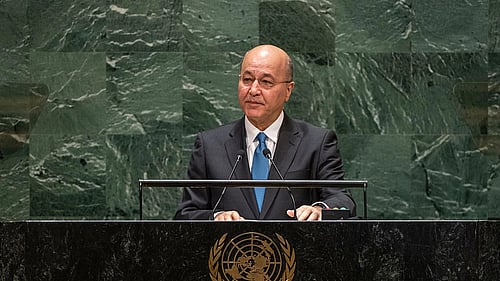 Foto på Barham Salih.