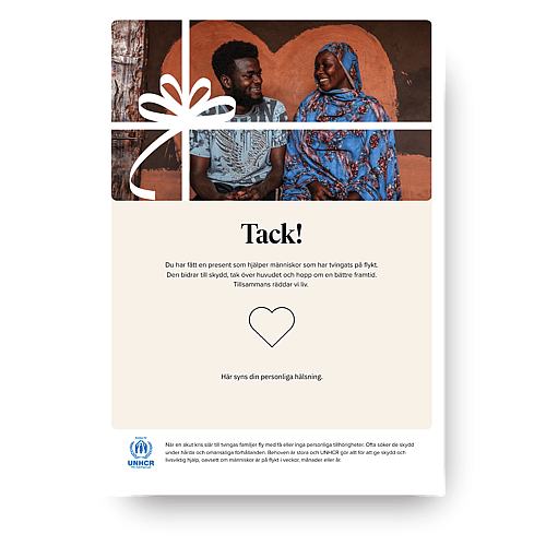 Bild på gåvobevis.