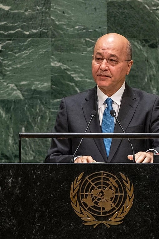 Foto på Barham Salih.