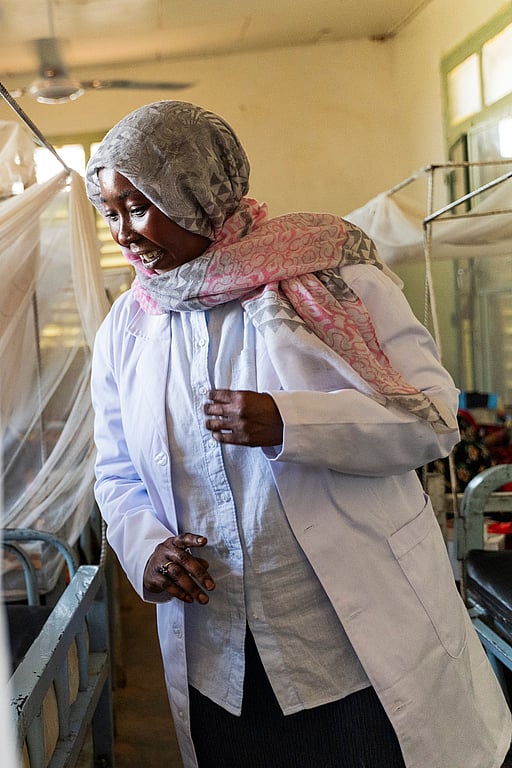 Foto på en kvinnlig psykiatriker från Sudan.