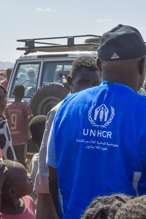 UNHCR-arbetare på plats i Sudan.