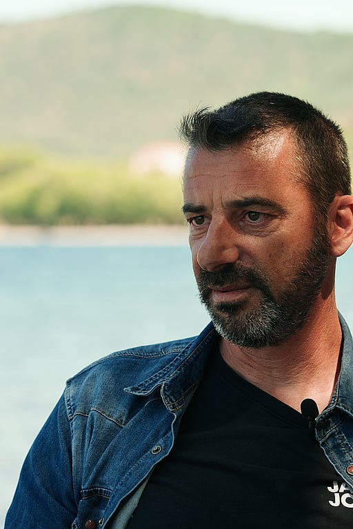 Bild på fiskaren Stratis.