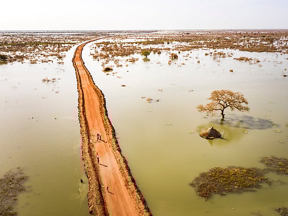 Översvämning i Sydsudan.