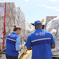 UNHCR tar emot 20 ton nödhjälp i Venezuela. Foto: UNHCR/Andrea Sarabia