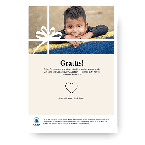 Bild på gåvobevis.