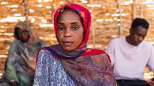 Afrah är en av miljontals sudaneser som sökt skydd i Tchad, Sudans grannland.