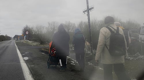 En liten flicka håller en kanin i famnen.