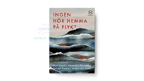 Omslaget till novellsamlingen Ingen hör hemma på flykt