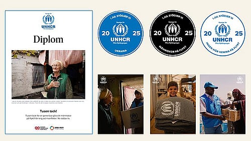 Översiktsbild digitalt paket för UNHCR