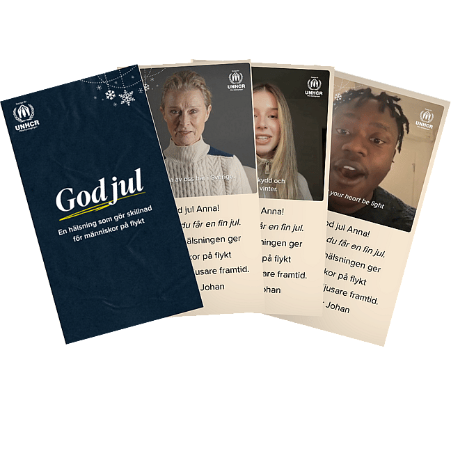 Skänk en julgåva med en speciell hälsning i år.