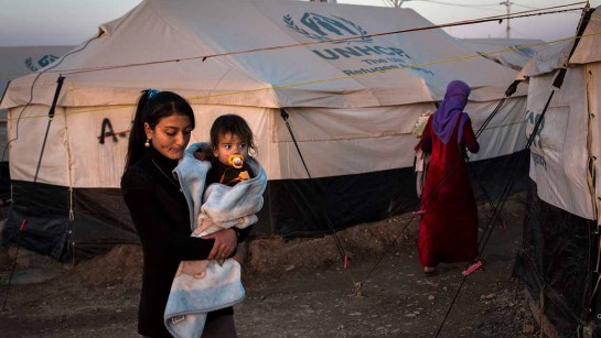 Flyktingläger i Irak.