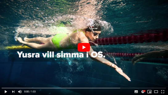 Yusra från Syrien vill simma i OS-laget för flyktingar i Rio 2016