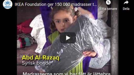 IKEA Foundation ger 150 000 madrasser till Syrien