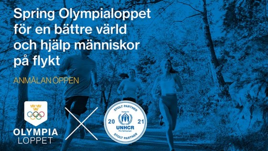 Olympialoppet 2021. Spring 5 km för en bättre värld.