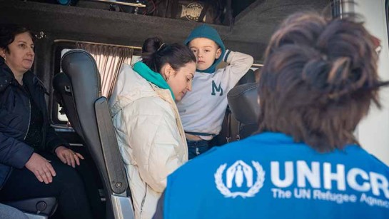 UNHCR hjälper människor som flyr från Ukraina.
