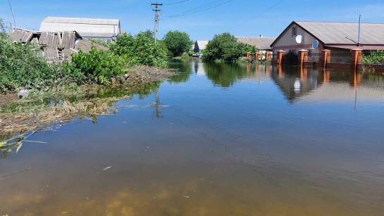 Dammkatastrofen i Ukraina 2023.